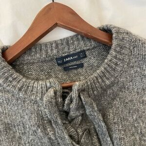 Zara Grey Wool Sweater